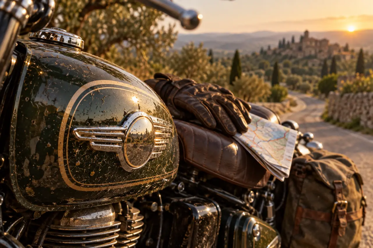Le road trip en Royal Enfield privilégie les routes secondaires et les étapes courtes
