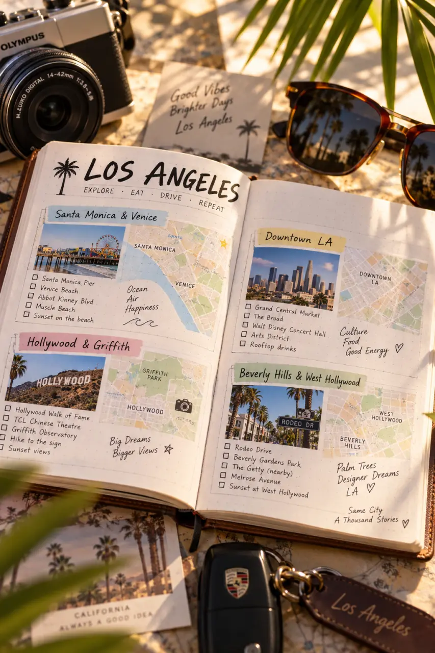 Activités à Los Angeles : organisez chaque journée par zone pour éviter les longs trajets