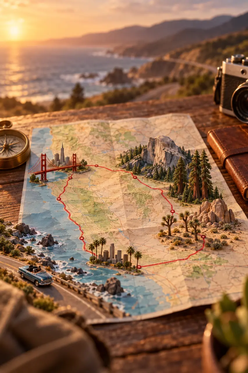 Road trip de 15 jours en Californie : la boucle idéale entre villes, parcs et côte Pacifique