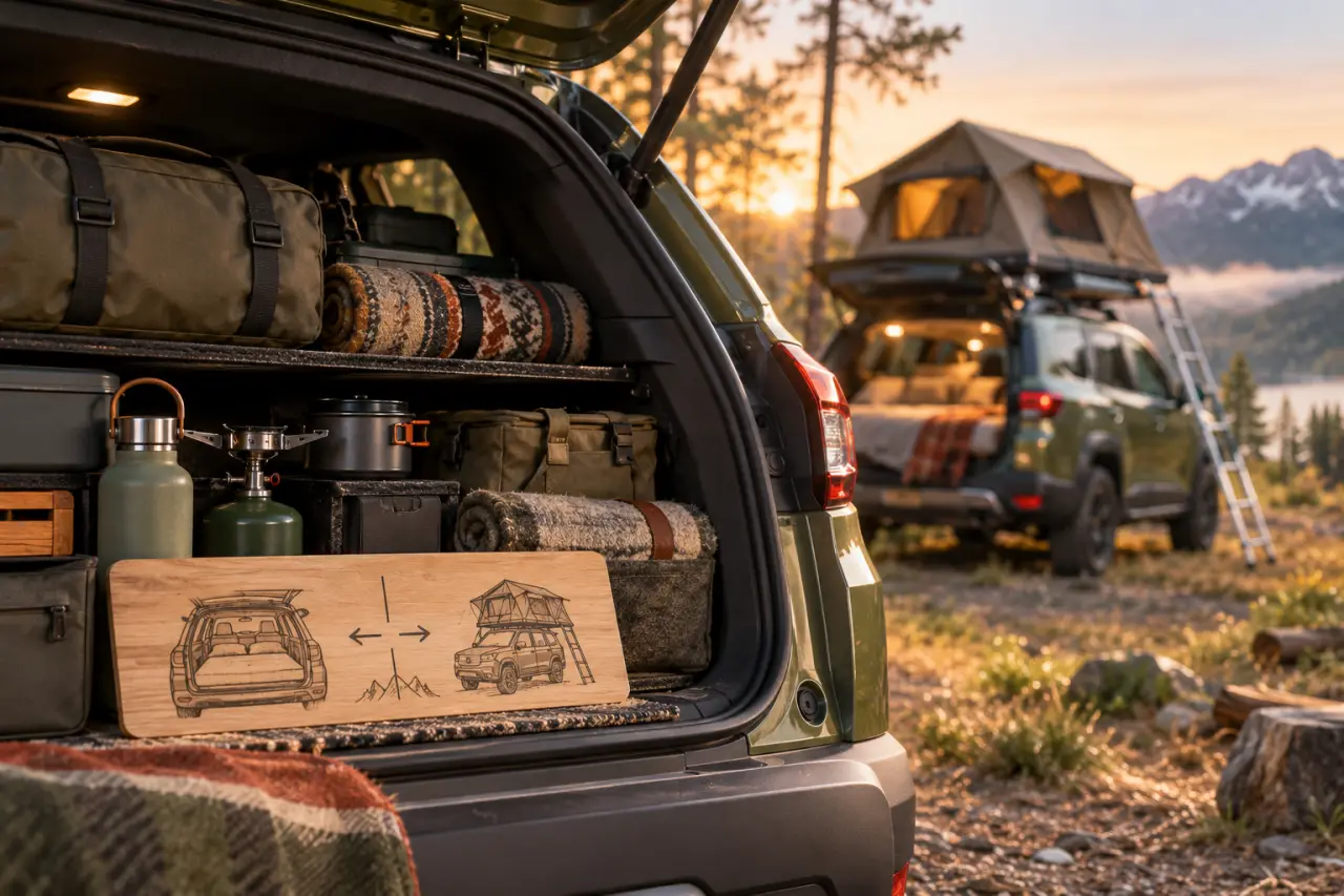 Camping Dacia : lit intérieur ou tente de toit, le choix qui change votre coffre